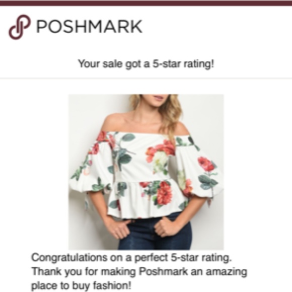 GIRLY & FLIRTY off the shoulder floral blouse. - Picture 3 of 3